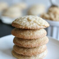 These Brown Sugar Cookies taste like your favorite chocolate chip cookies without the chocolate chips. These cookies have the perfect crispy edges with a soft and chewy center.