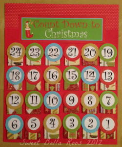 Buy Christmas Countdown Calendar Printable Editable Christmas