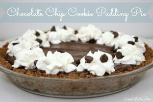 Chocolate Chip Cookie Pudding Pie