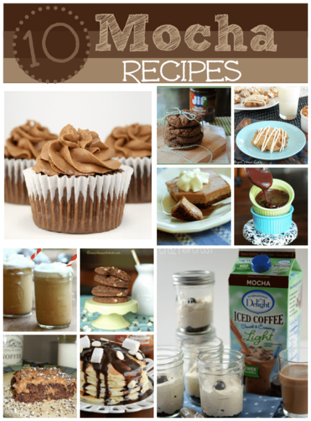 10 amazing mocha dessert recipes sweetbellaroos.com #mocha #chocolate #recipes