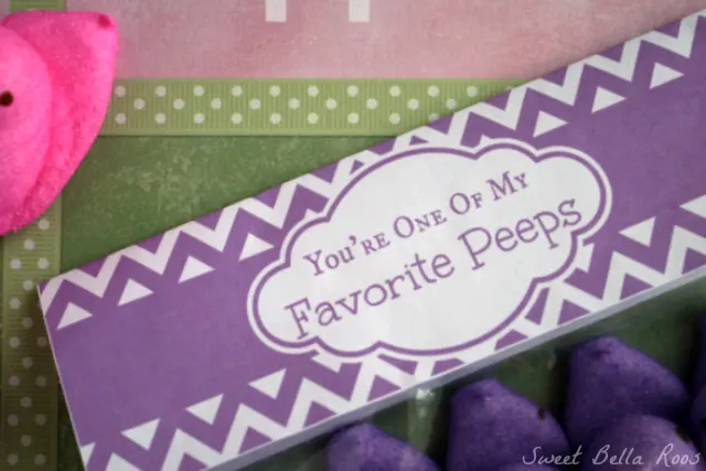 "You're One of My Favorite Peeps" free printable sweetbellaroos.com #printable