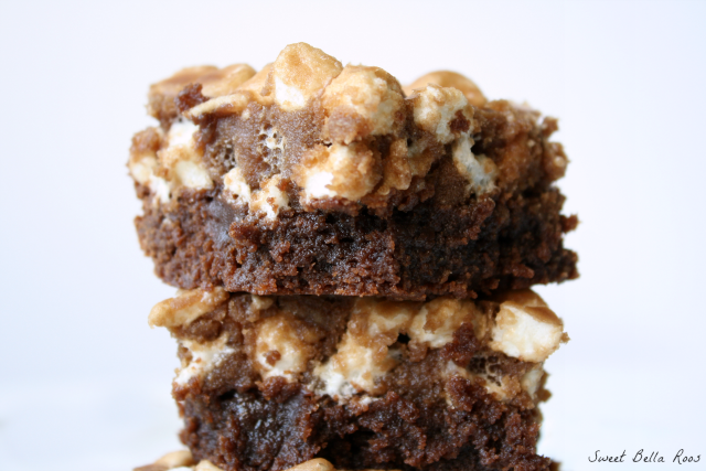 stack of two chocolate mud cake slices