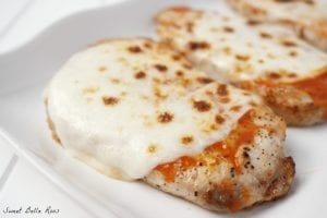 Buffalo Style Mozzarella Pork Chops