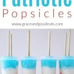 These red, white, and blue patriotic popsicles are a refreshing summer treat. So easy to make!