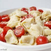 tortellini tossed with parmesan and tomatoes