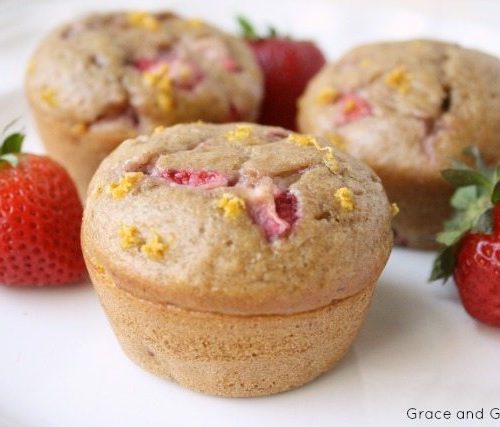 Strawberry Banana Muffins Grace And Good Eats