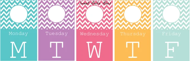 Days of the Week Closet Tags- Free Printable to help ease your morning routine! #printable