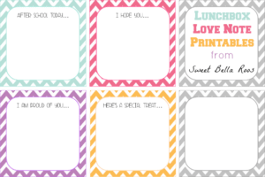Lunchbox Love Note Printables