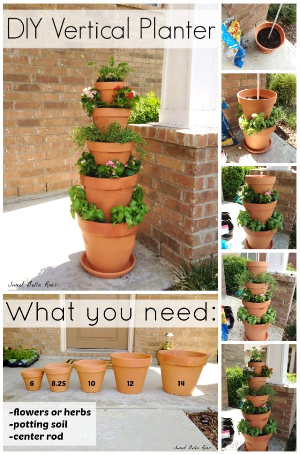 DIY Vertical Herb Garden and Planter (2x4 Challenge)