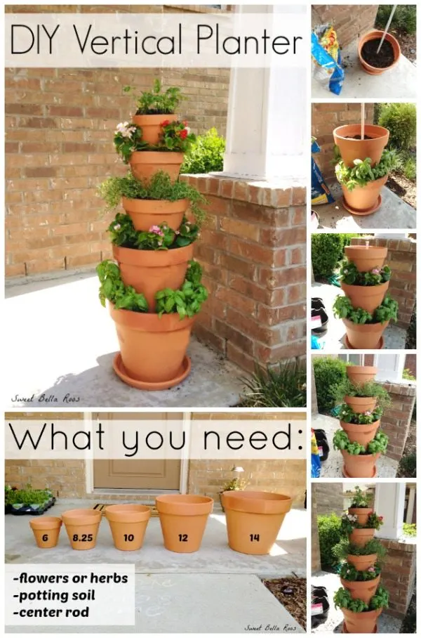 This DIY Vertical Planter is the perfect garden option for those with limited space. Grow your own herbs or flowers in this easy to maintain vertical planter.