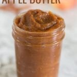 Pumpkin Apple Butter made with steamed apples and pumpkin puree. Make this quick recipe in a blender or food processor and then spread on biscuits or add to oatmeal!