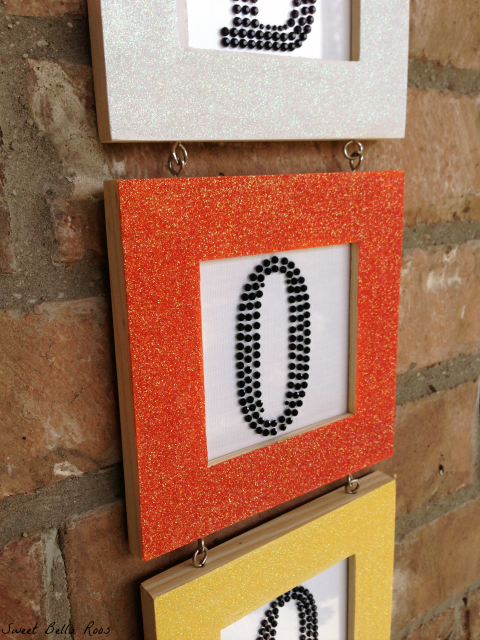 Easy DIY candy corn Halloween boo sign #craft #halloween