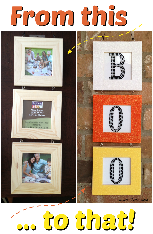 Easy DIY candy corn Halloween boo sign #craft #halloween