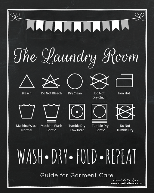 Free Laundry Room Printable #free #printable