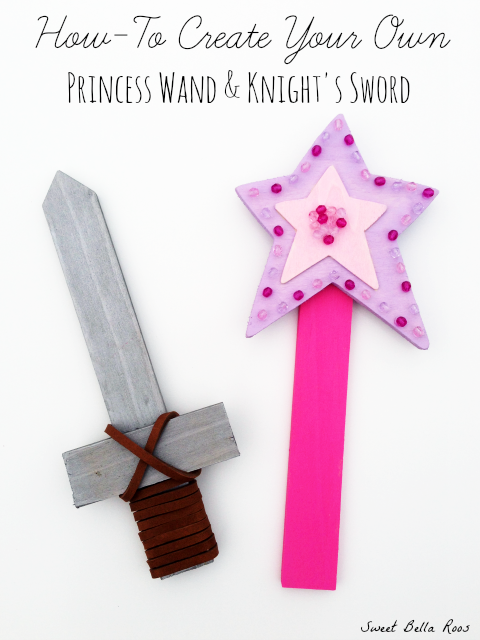 How to create your own princess wand, knight's sword, pirate treasure map and pixie dust. Tutorial and free printable!