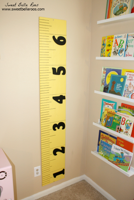 DIY Growth Chart (Pottery Barn Kids knockoff) #DIY