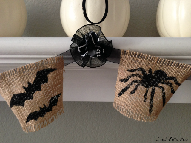 Easy DIY Halloween mantel- spooky but not scary #diy #halloween