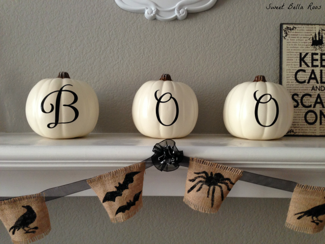Easy DIY Halloween mantel- spooky but not scary #diy #halloween