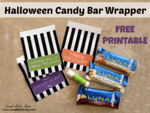 Halloween Candy Bar Wrapper Free Printable
