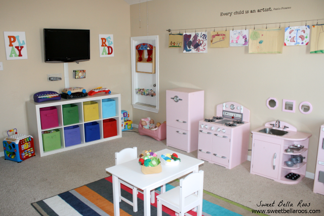 Tips & Tutorials to Create a DIY Budget Friendly Play Room #DIY