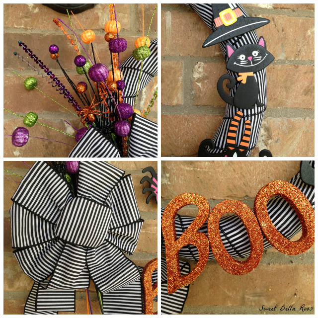 Super easy DIY wreath using premade products #diy #halloween