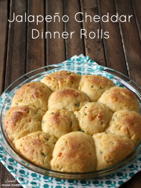 Jalapeno Cheddar Dinner Rolls- a savory twist on a classic dinner roll. Finally a simple recipe for yeast rolls!