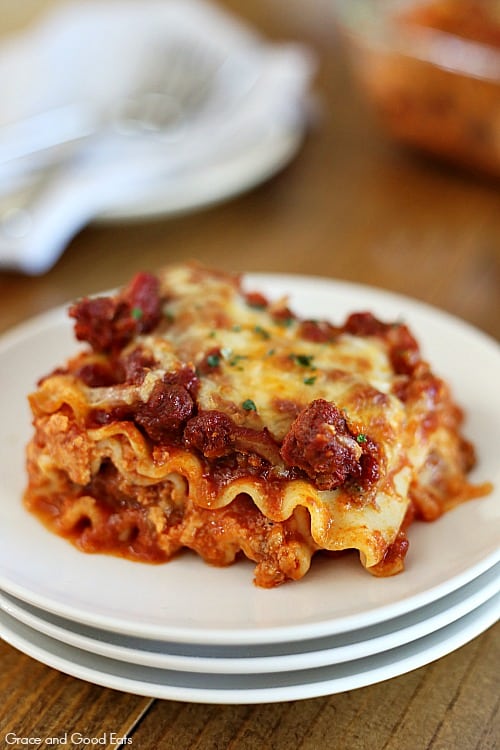 easy lasagna recipe without ricotta cheese