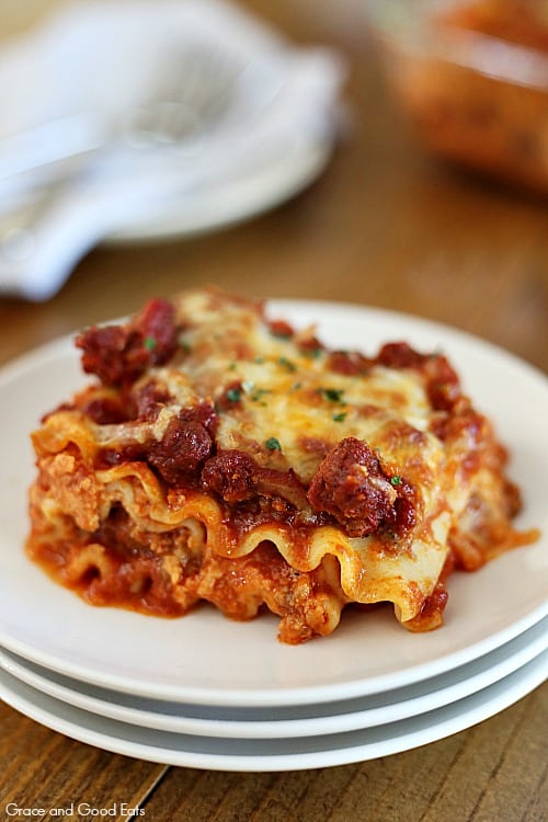 lasagne recipe without ricotta cheese