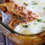 lasagna in a pan