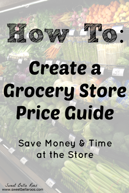 How to create a grocery store price guide.  This will save me tons of time and money!