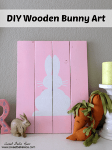Easy DIY Wooden Bunny Art