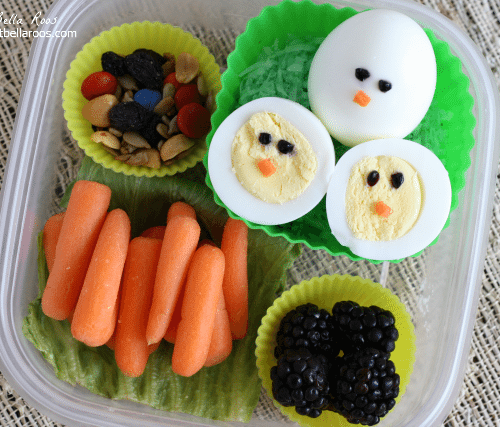 Bento Lunch Ideas - Hardboiled Egg Chicks - Grace and Good Eats