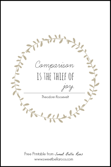comparison is the thief