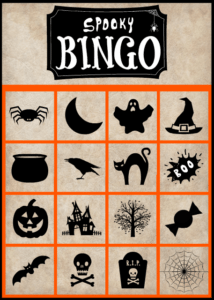 Spooky Halloween Bingo- Free Printable