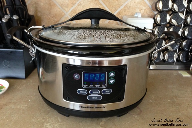 slow cooker on a countertop 