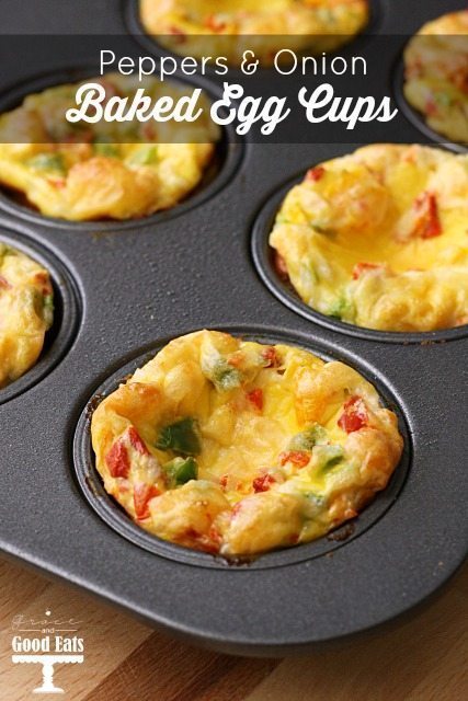 Egg bake muffins in a muffin tin