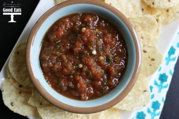 This Restaurant Style Salsa recipe is the best one I've ever made at home. Scoop it up with chips or use it to smother everything from eggs to enchiladas.