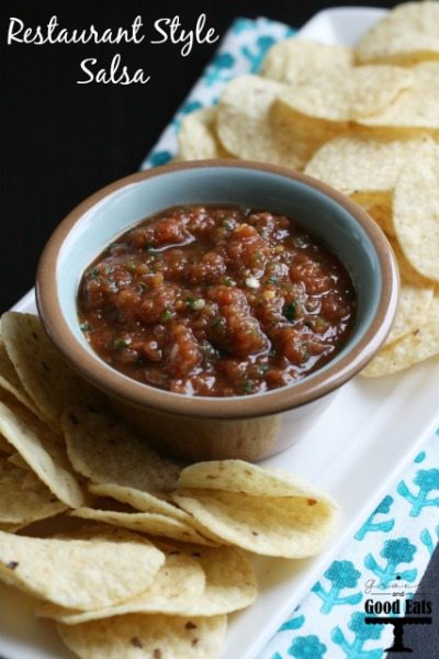 This Restaurant Style Salsa recipe is the best one I've ever made at home. Scoop it up with chips or use it to smother everything from eggs to enchiladas.