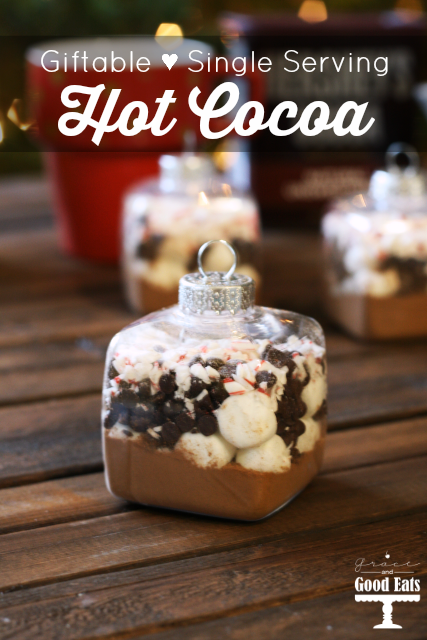 Single Serving Hot Cocoa- perfect to gift in little containers filled with marshmallows, peppermint, etc