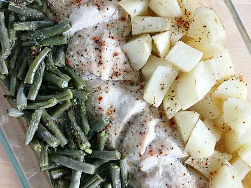 Italian Chicken, Green Beans, and Potatoes