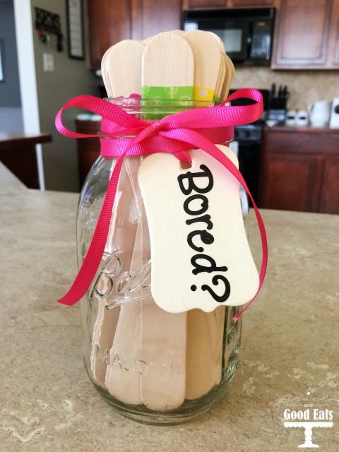 mason jar full of popsicle sticks