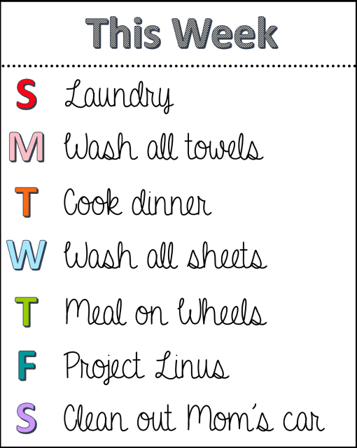 Free Printable Weekly Schedule- perfect for kid's activities or as a menu planner #printable