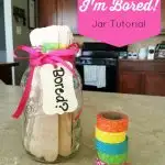 Thirty Ideas to put inside your own "I'm Bored" jar. Keep kids self-entertained this summer with some fun activities and a few "not so fun" chores.