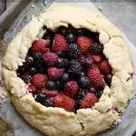 Rustic Mixed Berry Fruit Galette- perfect for a summer get together!