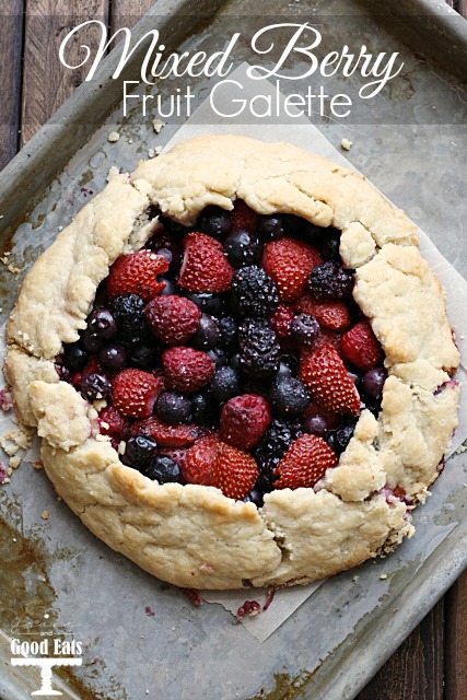 Rustic Mixed Berry Fruit Galette- perfect for a summer get together!