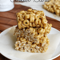 Three Ingredient Cereal Bars- perfect for the lunchbox!