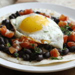 Huevos Rancheros- full of flavor and protein, the perfect breakfast or brinner!