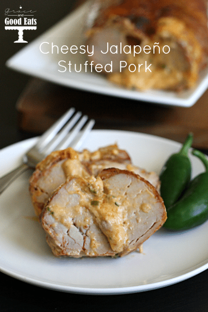 Cheesy Jalapeno Stuffed Pork- an easy weeknight dinner!