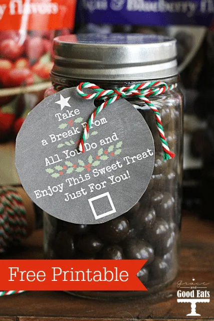 Free Printable Christmas Gift Tags- perfect for teachers, neighbors, etc! 