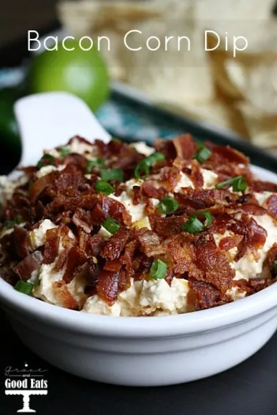 This cheddar bacon corn dip is the perfect appetizer! So addicting and full of delicious flavors!